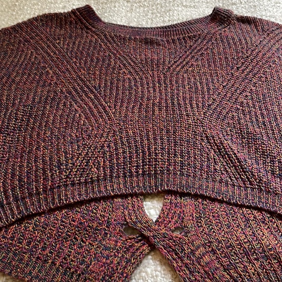 🍂 EXPRESS SIZE XS HIGH LOW OPEN BACK SWEATER - Picture 9 of 14